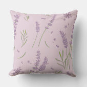 紫ラベンダー枕 クッション (正面)