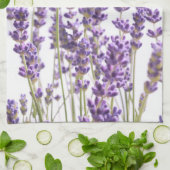 紫ラベンダー#1 #decor #art キッチンタオル (折り畳み)