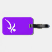 紫ランニング紫 ラゲッジタグ (裏面横)