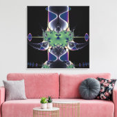 紫ランプ キャンバスプリント (インサイチュ (リビング))