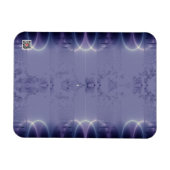 紫リボン マグネット (横)