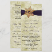 紫リボン、素朴な雪片 プログラム (正面/裏面)