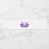 紫リラックスの蓮の花を復元 ペットボトルラベル (シングルラベル)