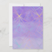 紫レーザーライトショーキンセアニェラ 招待状 (裏面)