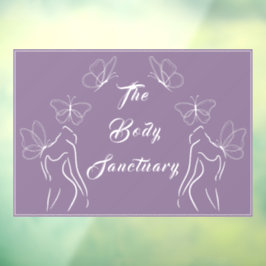 紫ロゴ女性体プロモ気にーション ウィンドウサイン