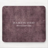 紫ワ素朴インリネンテクスチャ マウスパッド (正面)