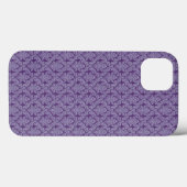 紫ヴィンテージダマスクオーナメント織物パターン Case-Mate iPhoneケース (裏面 (横))