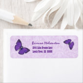 紫ヴィンテージ蝶V002 ラベル (インサイチュ)