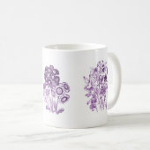 紫一色の花 コーヒーマグカップ (正面右)