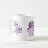 紫一色の花 コーヒーマグカップ (正面左)