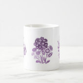 紫一色の花 コーヒーマグカップ (中央)