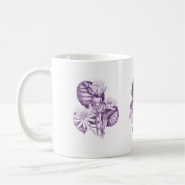 紫一色の花 コーヒーマグカップ