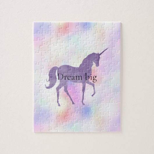 紫一角桃の虹      ジグソーパズル (縦)