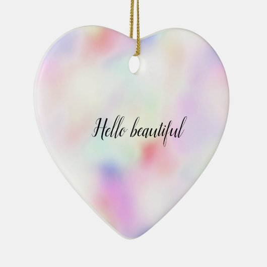 紫一角桃の虹 セラミックオーナメント (右)