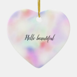 紫一角桃の虹           セラミックオーナメント