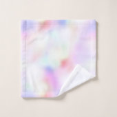 紫一角桃の虹 バスタオルセット (ウォッシュタオル)