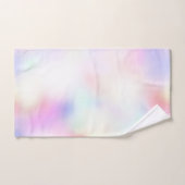 紫一角桃の虹 バスタオルセット (ハンドタオル)