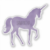 紫一角獣 シール (正面)