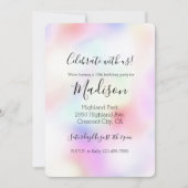 紫一角虹 招待状 (正面)