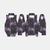 紫不気味ゴシックのカボチャの花 フェイバーボックス (折り畳みなし)