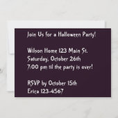 紫不気味城 招待状 (裏面)