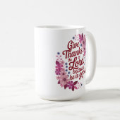 紫与え感謝してい卿へクリスチャン コーヒーマグカップ (正面右)