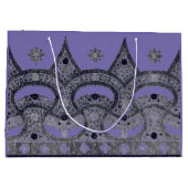 紫中国の抱き枕 ラージペーパーバッグ (裏面)