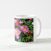 紫中国の牡丹花葉書Tシャツ コーヒーマグカップ (正面右)