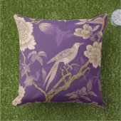 紫中国の金ゴールドフローラ アウトドアクッション (芝生)