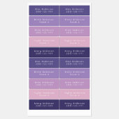 紫中防水接着剤キッズラベル ラベル (シート)