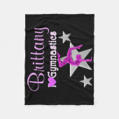 紫体かわいらし操用毛布 フリースブランケット (正面)