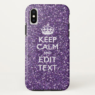 紫保に落ち着いてテキストスタイリッシュを iPhone XSケース