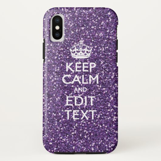 紫保に落ち着いてテキストスタイリッシュを Case-Mate iPhoneケース (裏面)