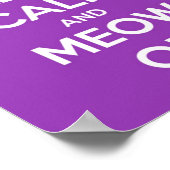 紫保に落ち着いてニャー ポスター (角)