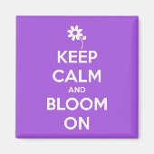 紫保に落ち着いて開花 マグネット (正面)