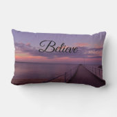 紫信じの夕日に ランバークッション (裏面)