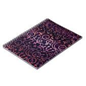 紫光輝惑星宇宙宇宙惑星 ノートブック (左側)