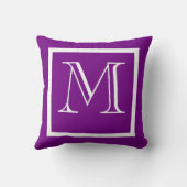 紫前向き負モノグラムの枕 クッション (裏面)