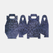 紫動揺してと黒のダマスク フェイバーボックス (折り畳みなし)