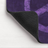 紫動揺して平和サイン マウスパッド (コーナー)