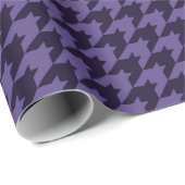 紫千鳥格子の模様 ラッピングペーパー (ロールコーナー)