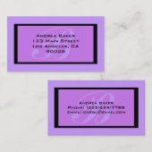 紫単語 名刺 (正面/裏面)