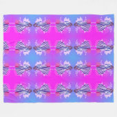 紫名門私立校風の色の美しい女モダン性 フリースブランケット (正面(横))