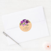 紫夏結婚の ラウンドシール (封筒)