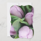 紫外エレガント紫フローラ結婚ズ 招待状 (裏面)