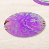 紫外エレガント装飾花 ラウンドペーパーコースター (アングル)