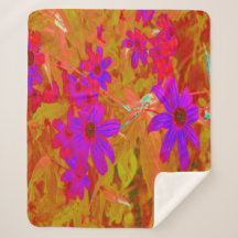 紫外カラフル、マゼンタ、赤の花