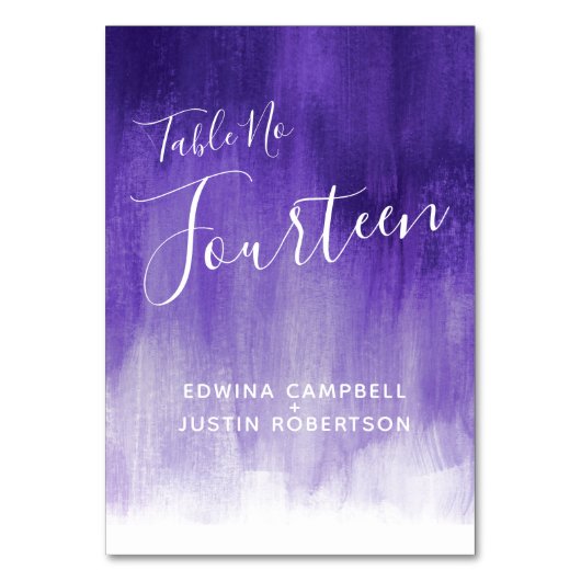 紫外モダン線芸術の表14 テーブルナンバー (正面)