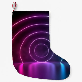 紫外円のポータルラインの3d白熱［赤熱］光を放つ版  スモールクリスマスストッキング