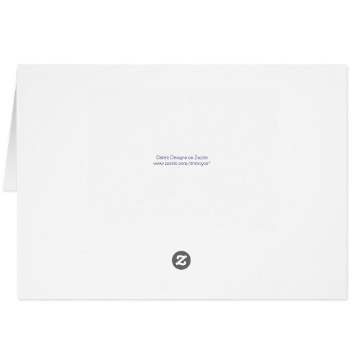 紫外水彩画の花柄のサンキューカード (裏面横)